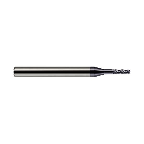 Harvey Tool 0.1406 in. 9/64 Cutter dia. x 0.425in. x 3/4 Reach Carbide Ball End Mill, 4 Flutes, AlTiN Coated 982909-C3 - main